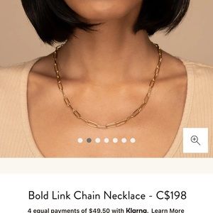 Mejuri Gold link chain necklaces 22 inches